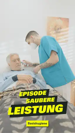 Pfleger versorgt einen Patienten